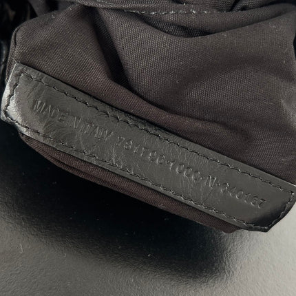 CRUSH TOTE BAG 20 IN BLACK QUILTED CALFSKIN SILVER HARDWARE