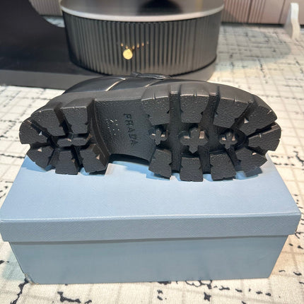 PRA BRUSHED MONOLITH LOAFERS BLACK LAMBSKIN