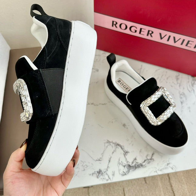 VIV' UP SNEAKERS IN BLACK SUEDE