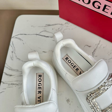 VIV' UP SNEAKERS IN WHITE CALFSKIN