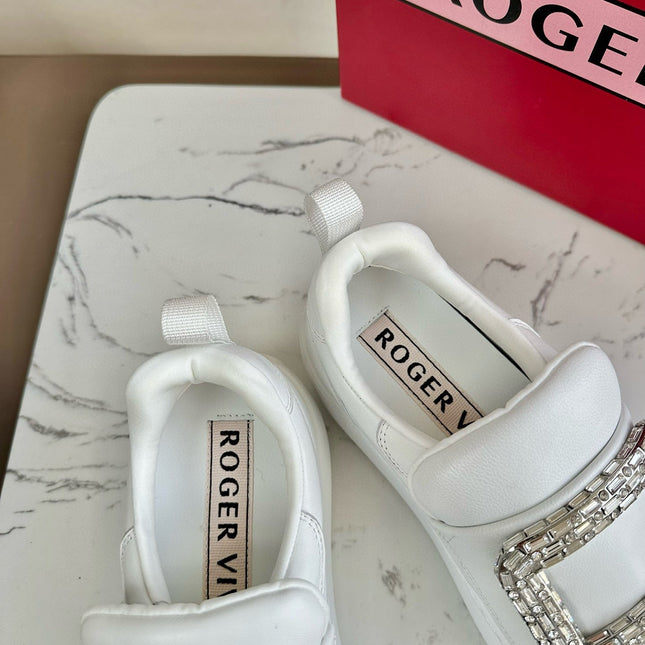 VIV' UP SNEAKERS IN WHITE CALFSKIN