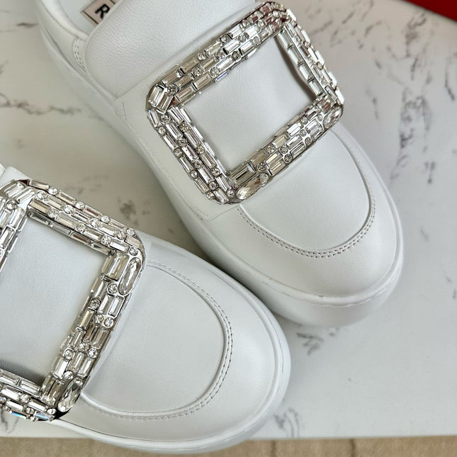 VIV' UP SNEAKERS IN WHITE CALFSKIN