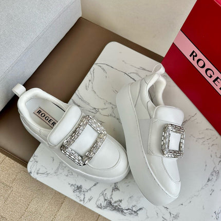 VIV' UP SNEAKERS IN WHITE CALFSKIN
