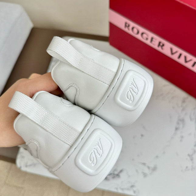 VIV' UP SNEAKERS IN WHITE CALFSKIN