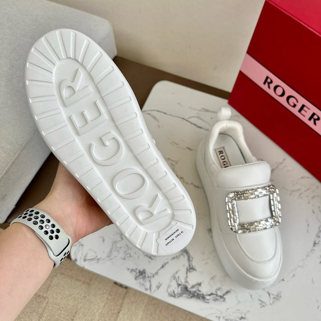 VIV' UP SNEAKERS IN WHITE CALFSKIN