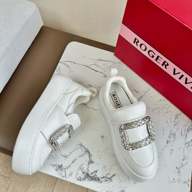 VIV' UP SNEAKERS IN WHITE CALFSKIN