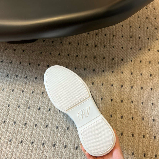 VIV' SKATE SNEAKERS IN WHITE SMOOTH CALFSKIN SILVER BUCKLE