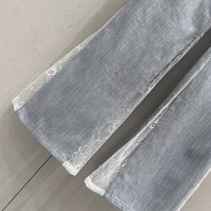 CC Flared Jeans Blue Gray Cotton