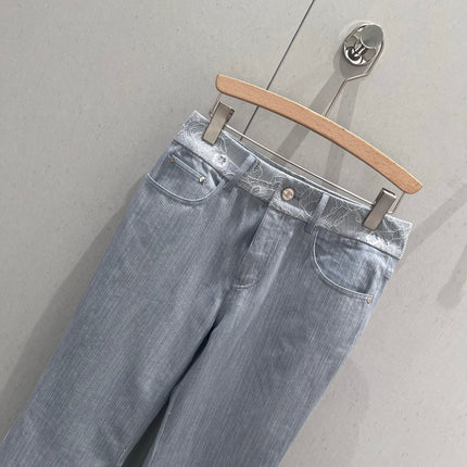 CC Flared Jeans Blue Gray Cotton