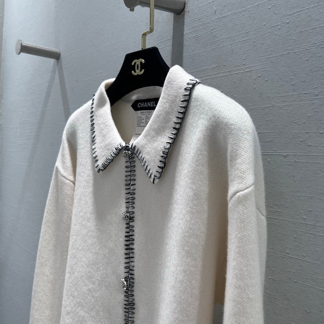 CHANEL 25S STAND-COLLAR KNITTED CARDIGAN 294