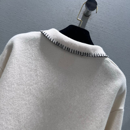 CHANEL 25S STAND-COLLAR KNITTED CARDIGAN 294