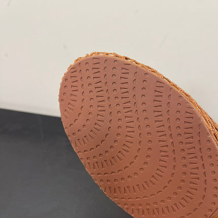 ALAIA BALLET FLATS IN COPPER BROWN MESH FISHNET