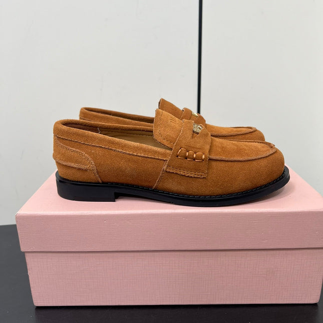 PENNY LOAFERS IN BRONZE BROWN SUEDE