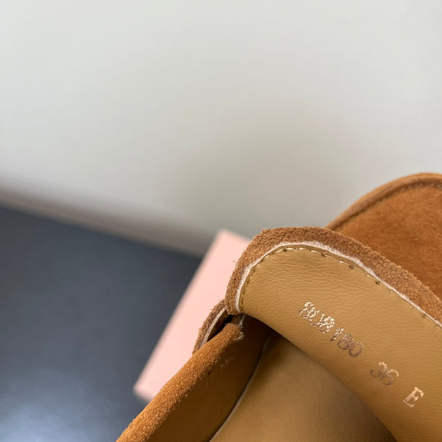 PENNY LOAFERS IN BRONZE BROWN SUEDE