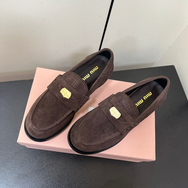 PENNY LOAFERS IN CHOCOLATE SUEDE