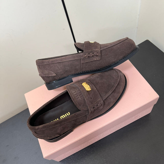 PENNY LOAFERS IN CHOCOLATE SUEDE
