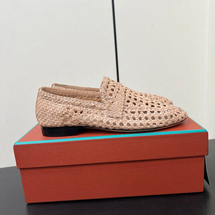 LP LOAFERS 25S IN BEIGE LAMBSKIN