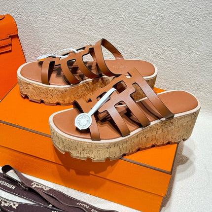 ISABELLA SANDAL CARAMEL CALFSKIN