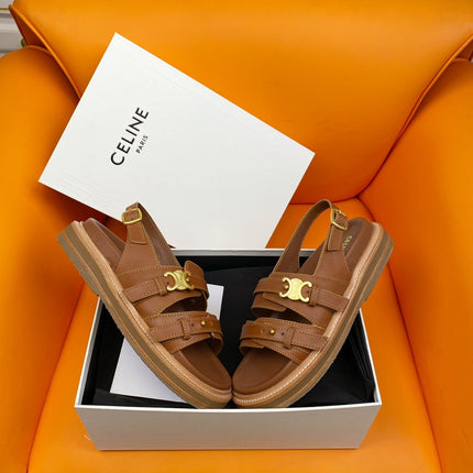 TIPPI TRIOMPHE SANDAL IN CALFSKIN TAN