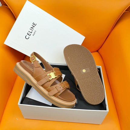TIPPI TRIOMPHE SANDAL IN CALFSKIN TAN