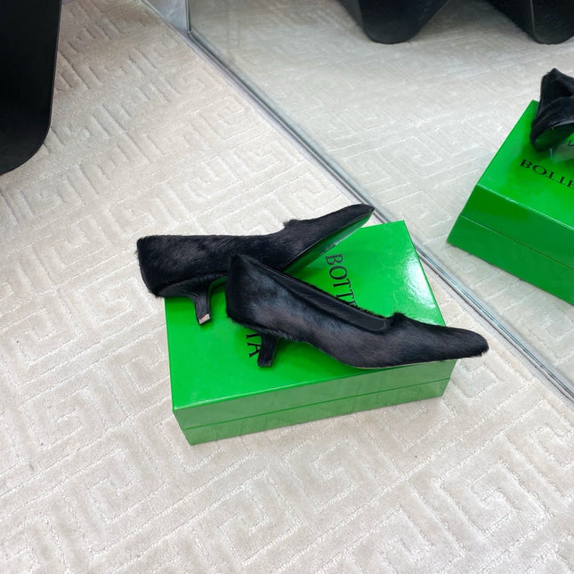 BOOGIE JAGUAR-PRINTED CALF HAIR PUMPS 45 MM BLACK