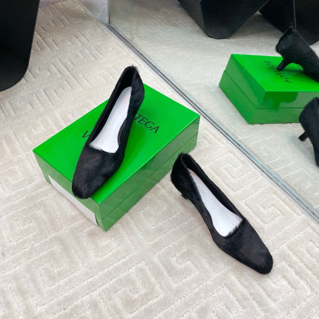 BOOGIE JAGUAR-PRINTED CALF HAIR PUMPS 45 MM BLACK