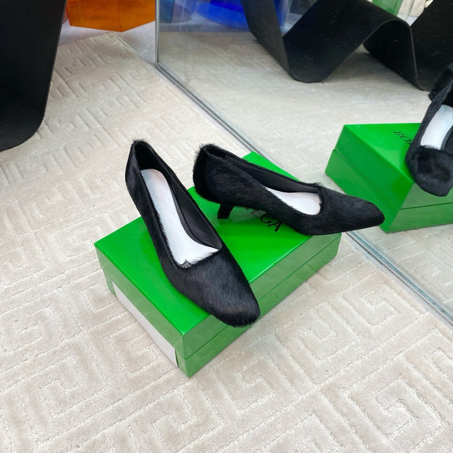 BOOGIE JAGUAR-PRINTED CALF HAIR PUMPS 45 MM BLACK