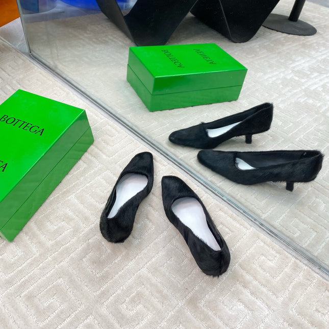 BOOGIE JAGUAR-PRINTED CALF HAIR PUMPS 45 MM BLACK