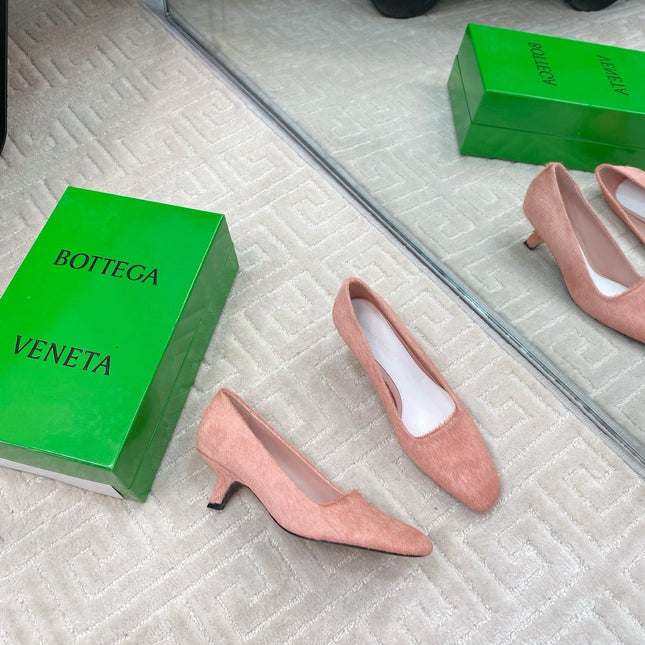 BOOGIE JAGUAR-PRINTED CALF HAIR PUMPS 45 MM ROSE PINK