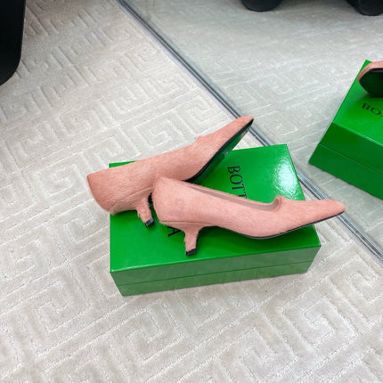 BOOGIE JAGUAR-PRINTED CALF HAIR PUMPS 45 MM ROSE PINK