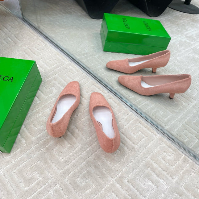 BOOGIE JAGUAR-PRINTED CALF HAIR PUMPS 45 MM ROSE PINK