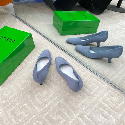 BOOGIE JAGUAR-PRINTED CALF HAIR PUMPS 45 MM PIGEON BLUE