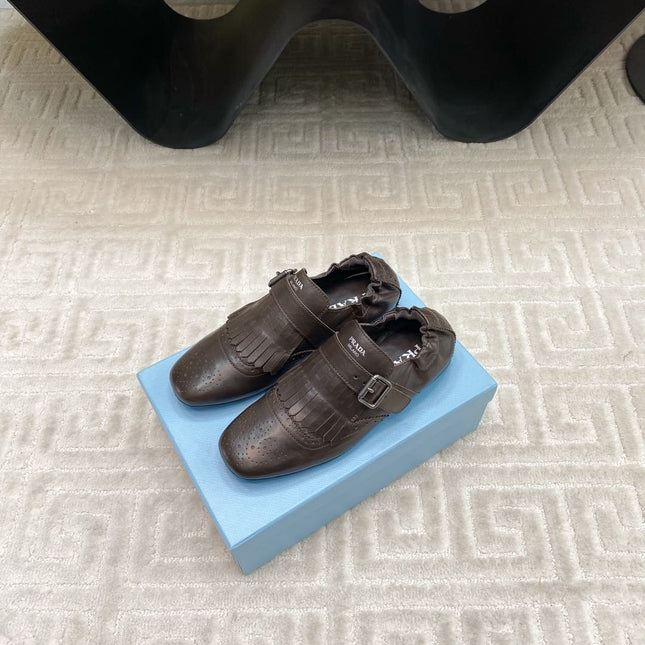 TASSEL LOAFERS IN WALNUT BROWN LAMBSKIN