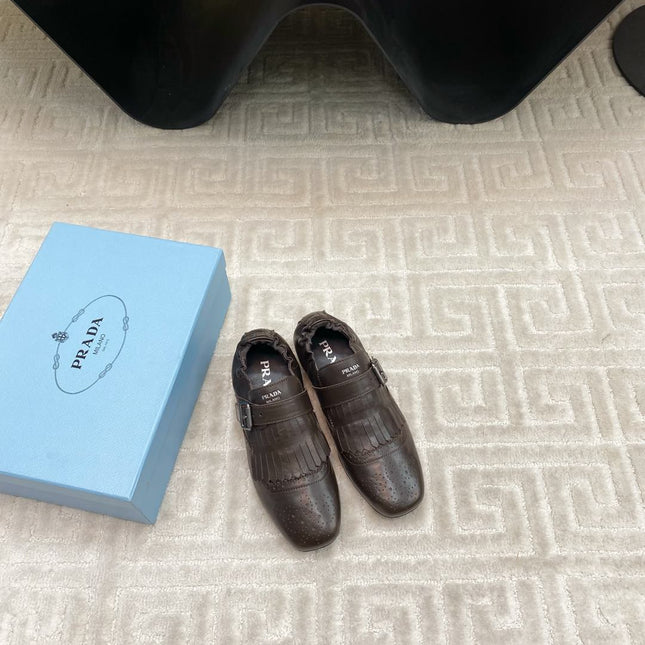 TASSEL LOAFERS IN WALNUT BROWN LAMBSKIN