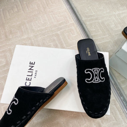 MARLOU MULE IN BLACK SUEDE