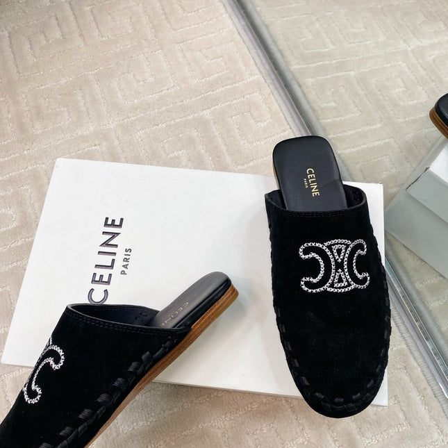 MARLOU MULE IN BLACK SUEDE