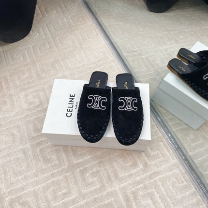 MARLOU MULE IN BLACK SUEDE