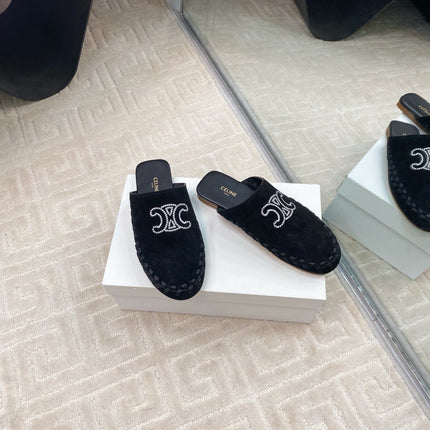 MARLOU MULE IN BLACK SUEDE