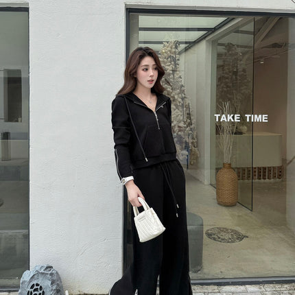 CELINE 25S WIDE-LEG PANTS HOODIE SET 0136