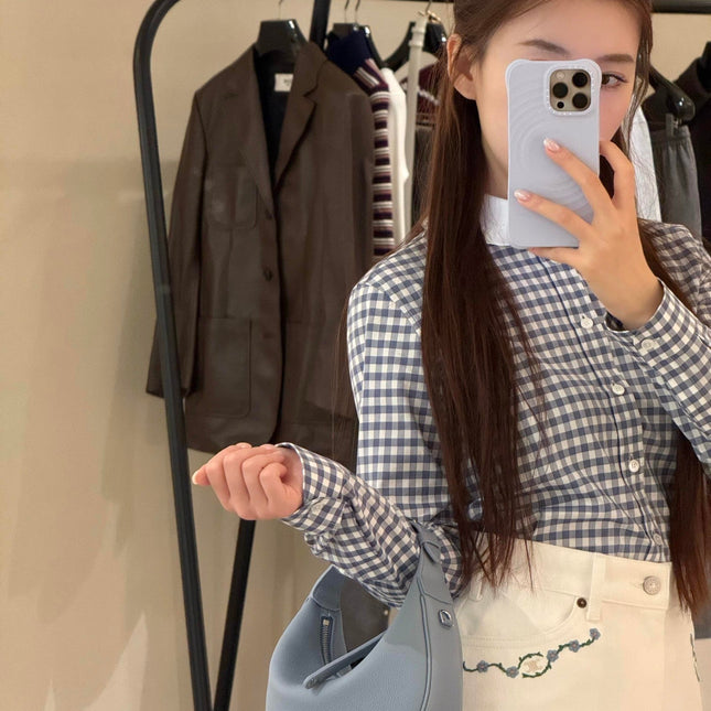 CELINE 25S PLAID SHIRT 0112