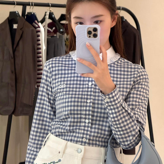 CELINE 25S PLAID SHIRT 0112
