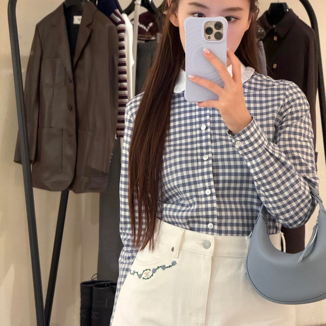 CELINE 25S PLAID SHIRT 0112
