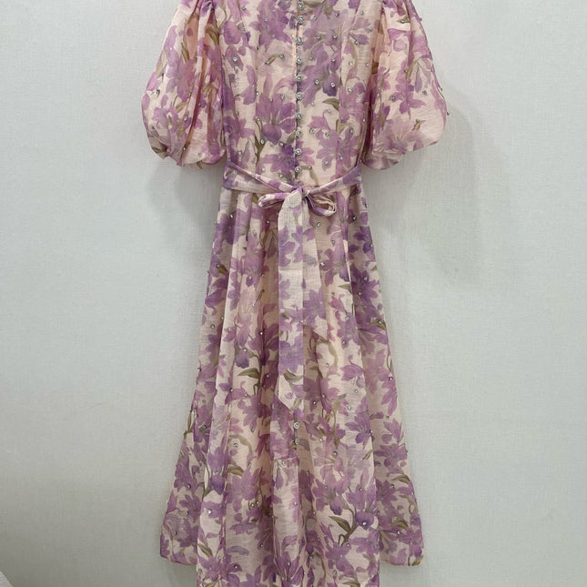 Zimmermann 25 Lyrical Printed Silk Midi Dress