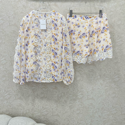 ZIMMER NEW PRINTED TOP AND SHORTS SET 269293