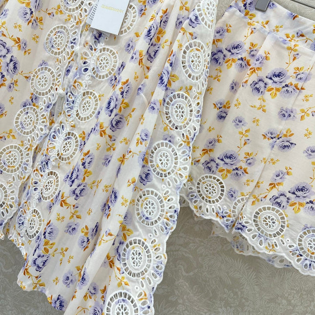 ZIMMER NEW PRINTED TOP AND SHORTS SET 269293