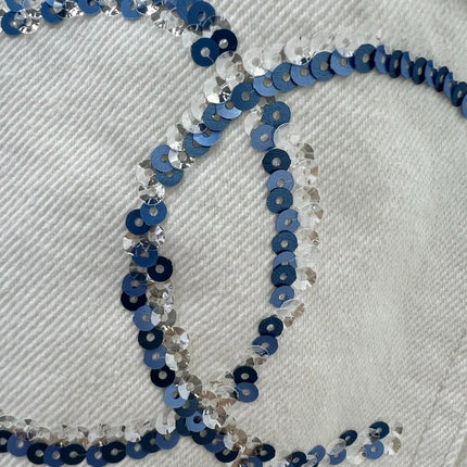 CHANEL PLAIN WHITE DENIM PANTS 275041