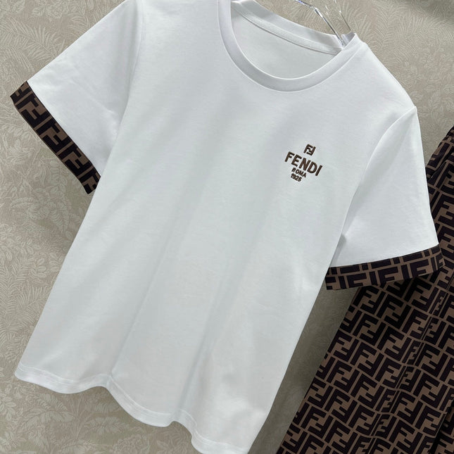 FENDI SHORT-SLEEVE T‑SHIRT AND LONG PANTS SET 275185