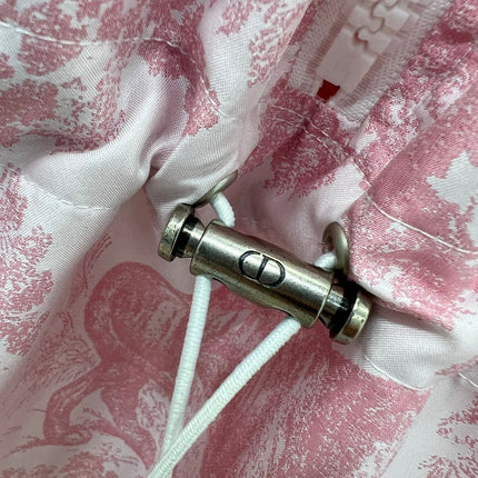 DIOR STAND-COLLAR HALF-ZIP PRINTED DRESS 275175