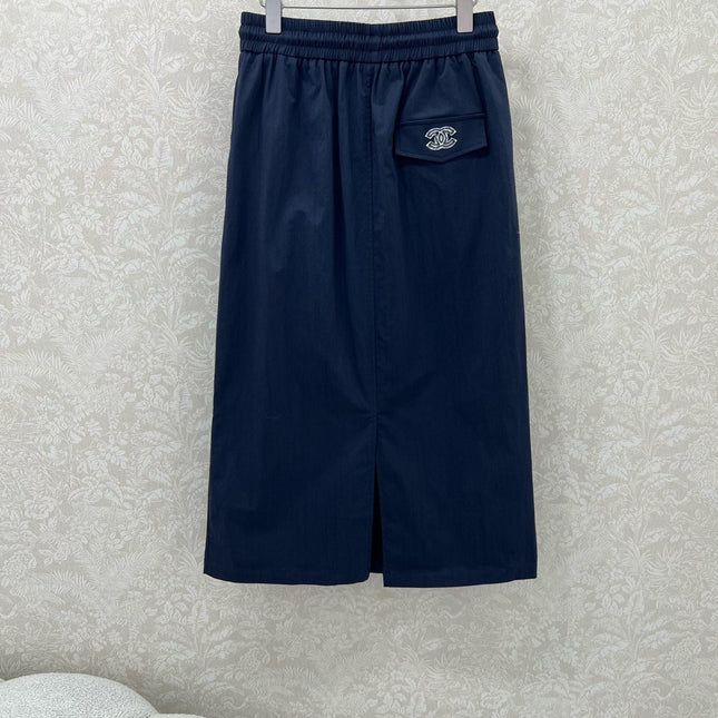 CHANEL DARK BLUE SKIRT 269203