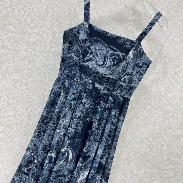 DIOR SPAGHETTI STRAP DRESS IN BLACK